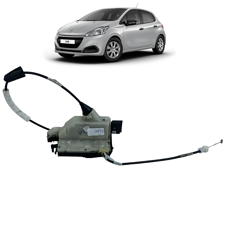 Fechadura Elétrica Dianteira Direita Peugeot 208 2012 a 2016