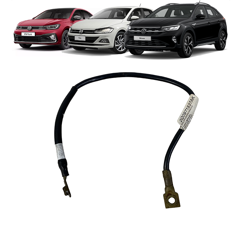 Cabo Negativo Volkswagen Polo Virtus T-Cross 2018 2019 2020