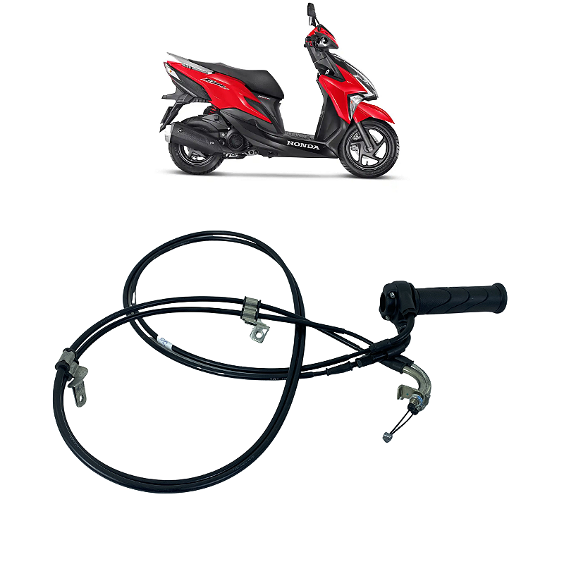 Conjunto Acelerador Honda Elite 125 125cc 2019 a 2023