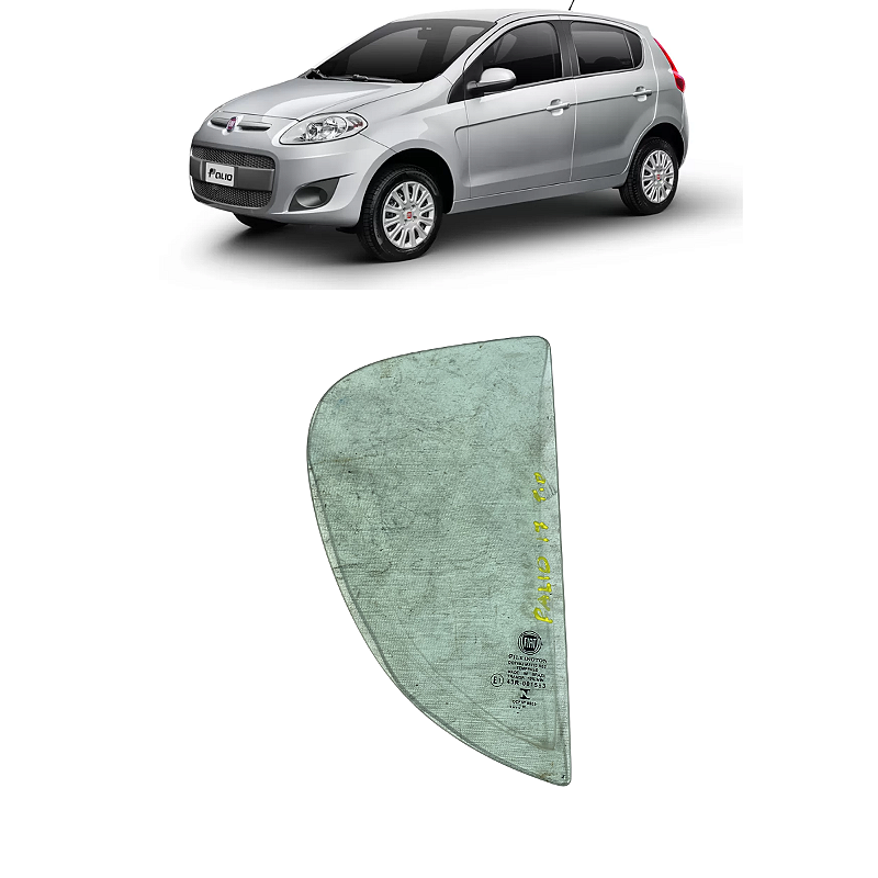 Vidro Fixo Porta Traseira Direita Fiat Palio 2012 a 2017