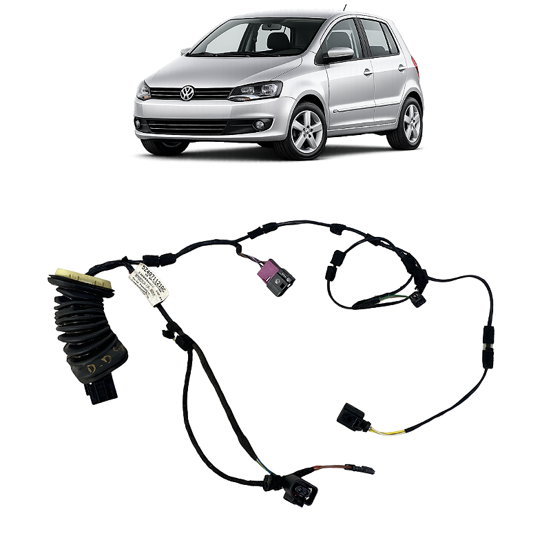 Chicote Porta Dianteira Direita VW Fox 2010 2011 2012 a 2015
