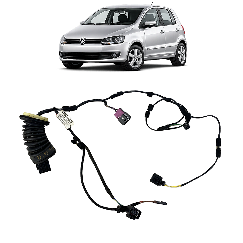 Chicote Porta Dianteira Esquerda VW Fox 2010 2011 2012 a 2015