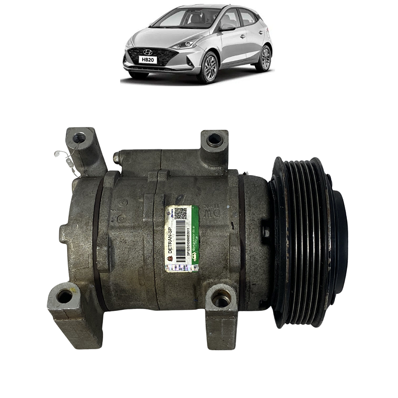 Compressor Ar Condicionado Hyundai HB20 1.0 3cc 2013 a 2022