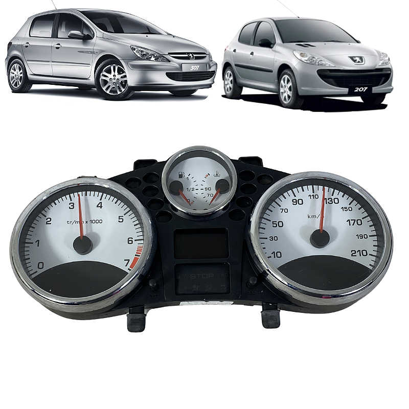 Painel Instrumentos Peugeot 207 307 1.4 1.6 2012 2013 2014