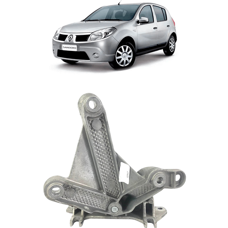 Suporte C/Coxim Câmbio Esquerdo Sandero Logan 2007 a 2014