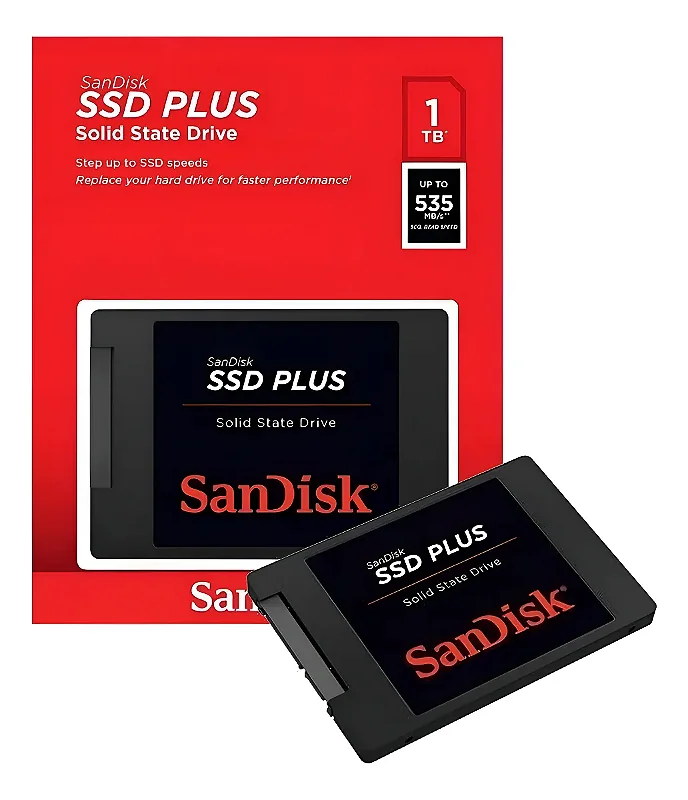 SSD Interno Sandisk Plus 1TB - SDSSDA-2T00-G28 - Loja mene