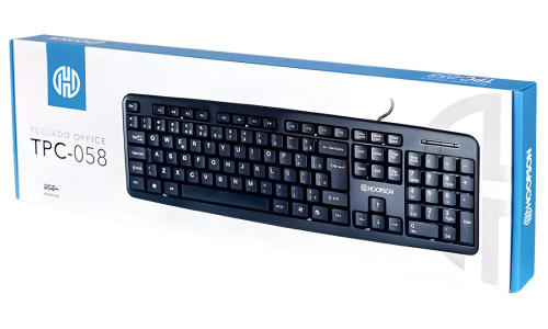 Teclado Office Hoopson TPC-058 USB ABNT2 Confortável e Silencioso