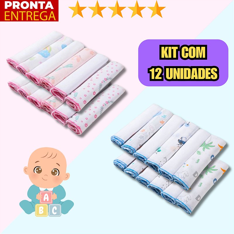 Pano de Boca Papi – 12 Unidades 30x30cm (Atacado)