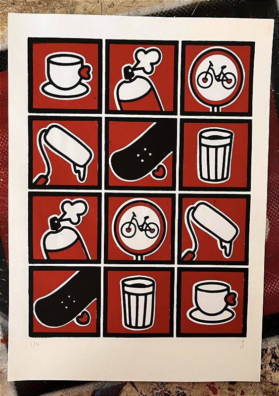 JOGO DA MEMÓRIA DE RUA | Gravura em serigrafia