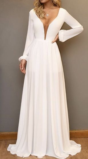 Vestido Longo |Gode Festa Madrinha casamento Formatura Branco - Bella Donna