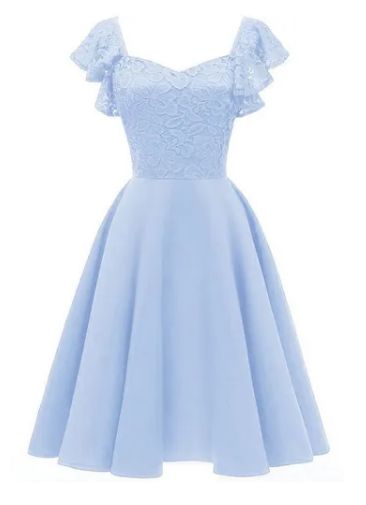 Vestido Azul Serenity curto Princesa Rodado madrinha casamento formatura -  Bella Donna