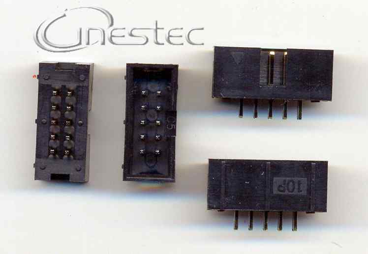CONECTOR BOX HEADER 10 VIAS 180 graus - CINESTEC