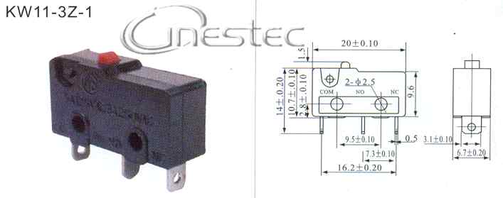 MILNE ミルン A5 MICROSWITCH MINI 5A SEM HASTE KW11-3Z-1 - CINESTEC