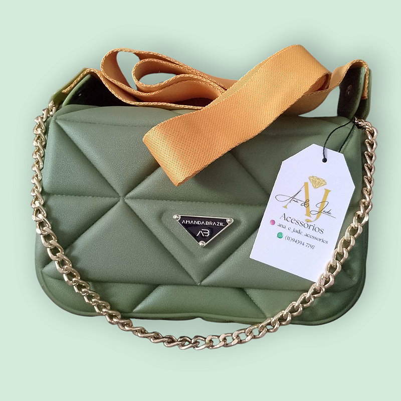 Bolsa Isa Verde Moderna e Estilosa