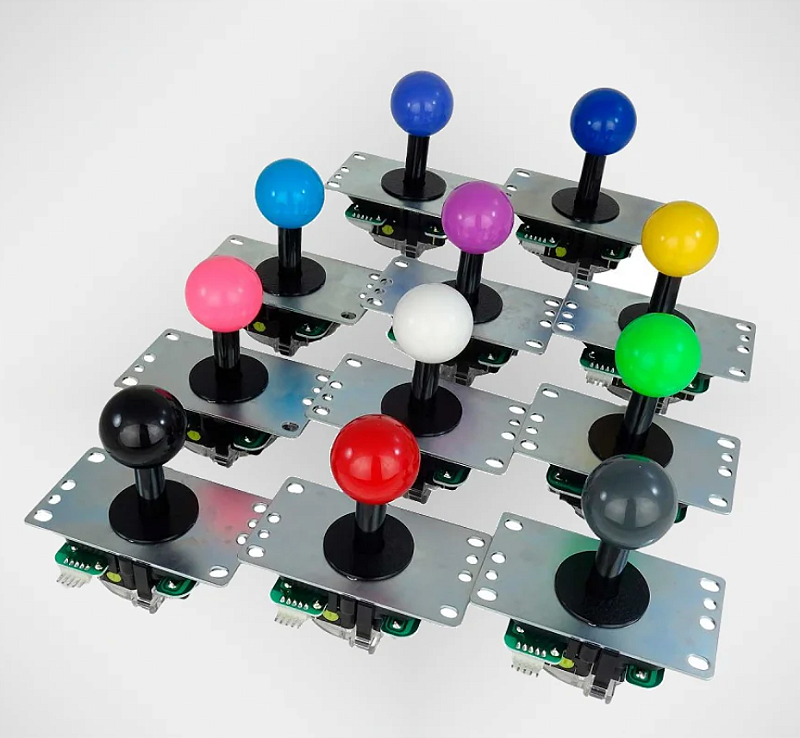 Controle Sanwa Original Jlx-tpml-8yt-sk Silent - Arcade Instinct