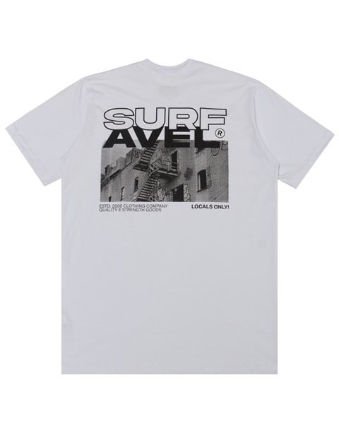 Camiseta Surfavel Quality E Strength Goods (Branca)