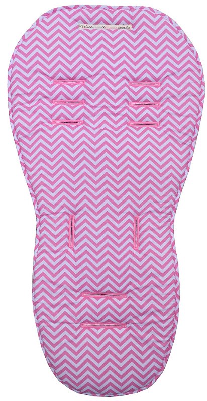 Protetor de Carrinho Modelo Fit - Chevron Rosa