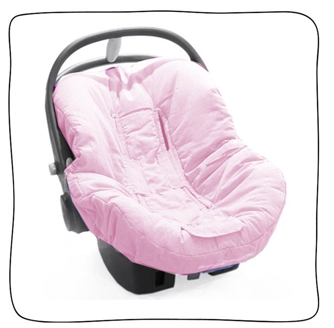 Protetor de Bebê Conforto - Fustão Rosa