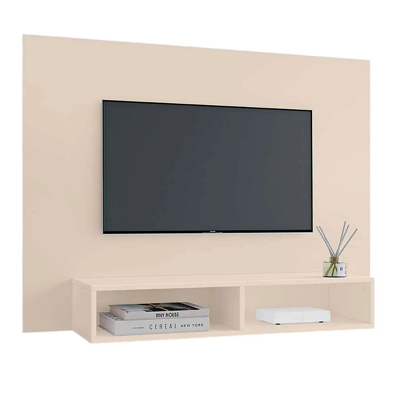 Painel Flavia P/tv Até 43'' - Off White/Off White