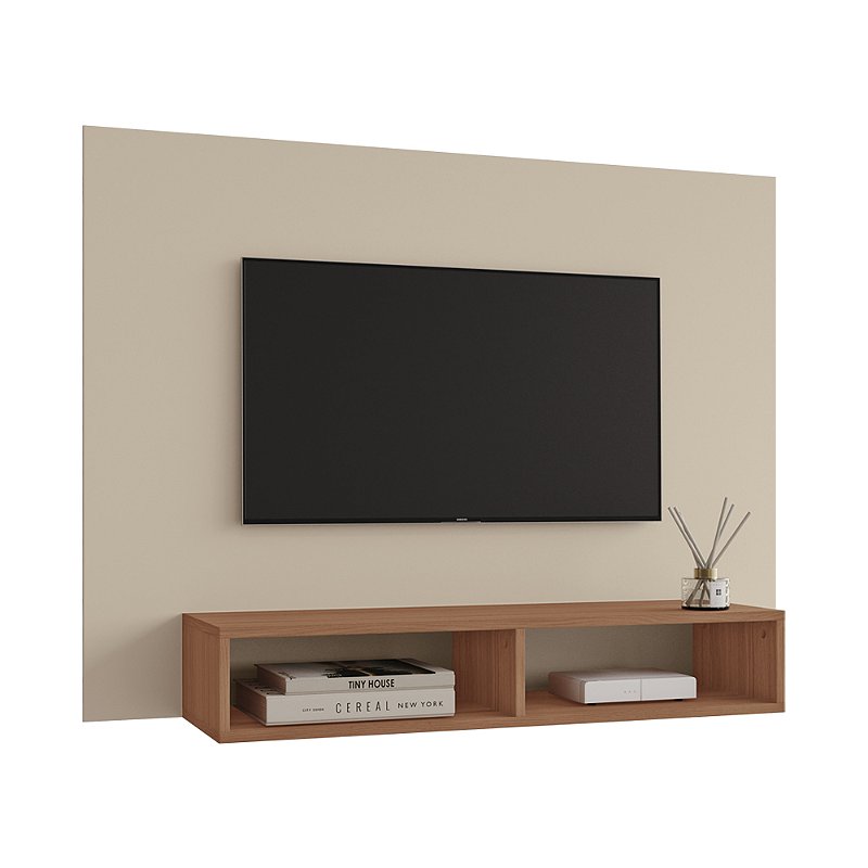 Painel Flavia P/tv Até 43'' - Off White/Freijo