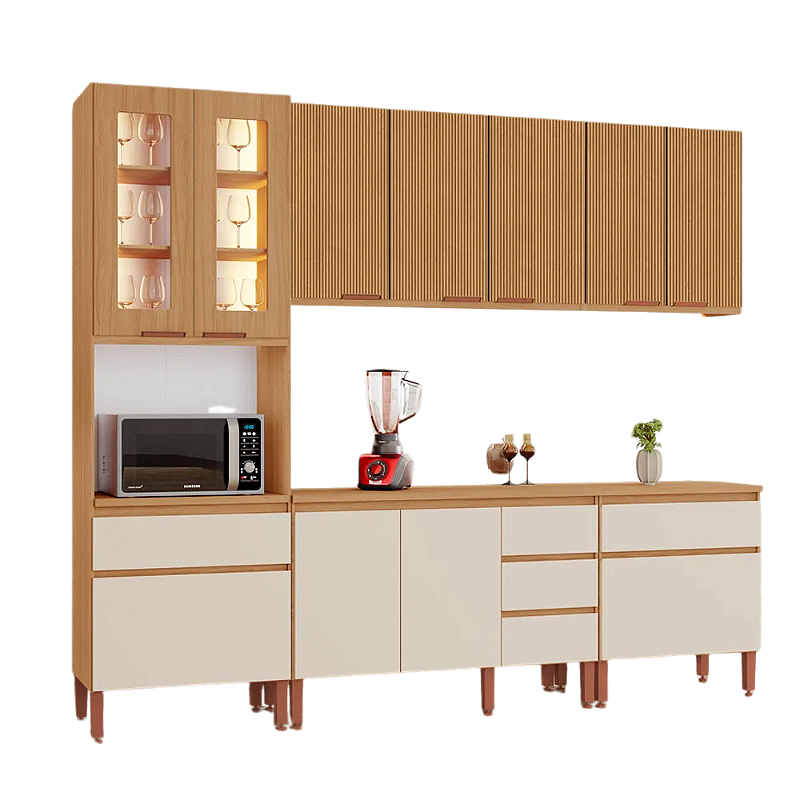 Cozinha Leonor Freijo/Off White/Canelado