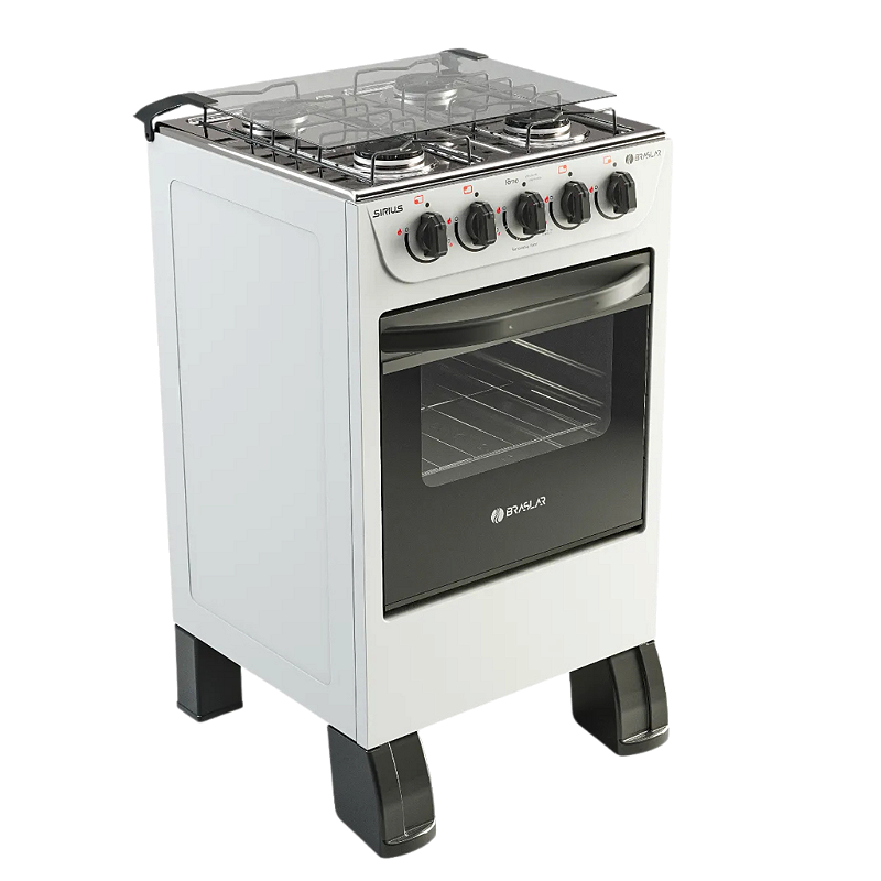 Fogao 04 Bocas Sirius Braslar Branco