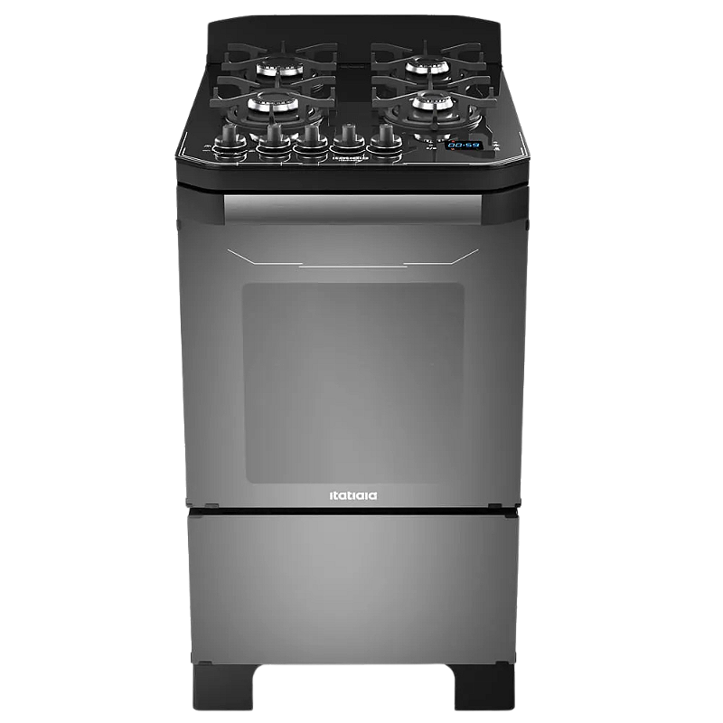 Fogao Itamaster 04 Bocas Dig Reflecta - Preto