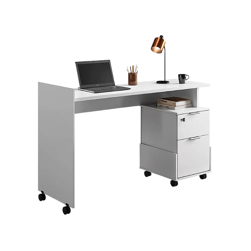 Mesa De Computador Alessa Modulo 1 - Branco Brilhante