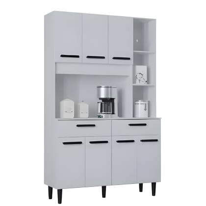 Kit Cozinha Malu 07 Portas - Branco