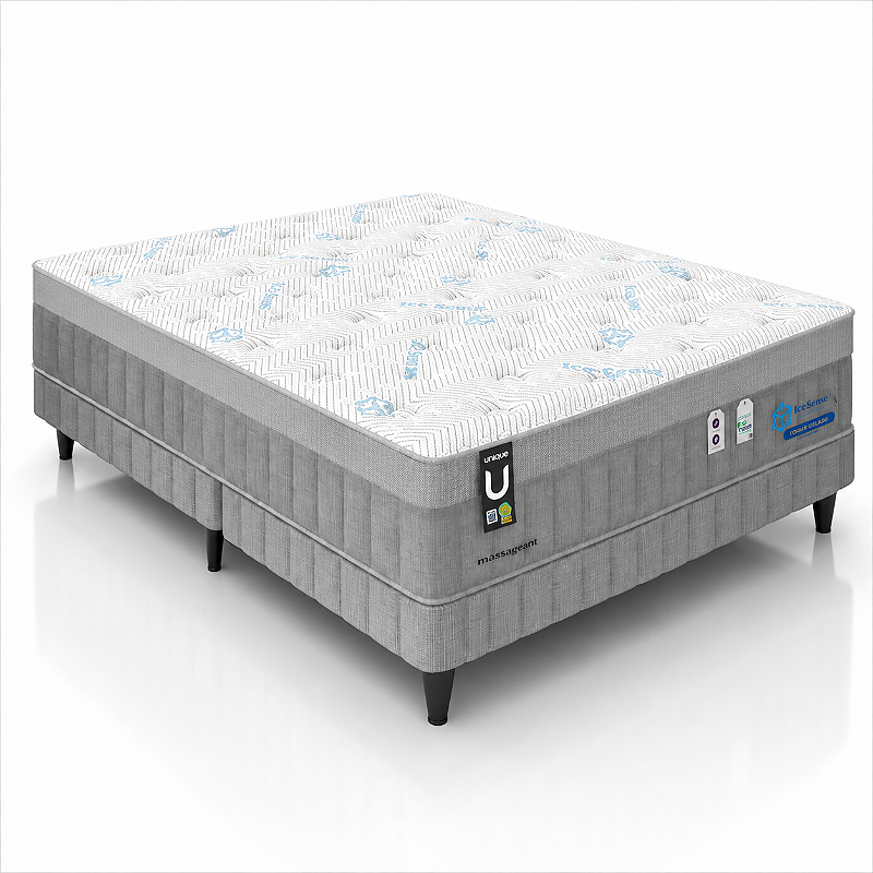 Conjunto Box Massageant Ice 138x188x32