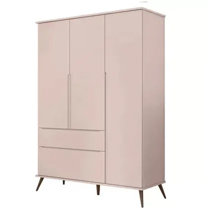 Roupeiro Infantil Melinda 03 Portas – Rose