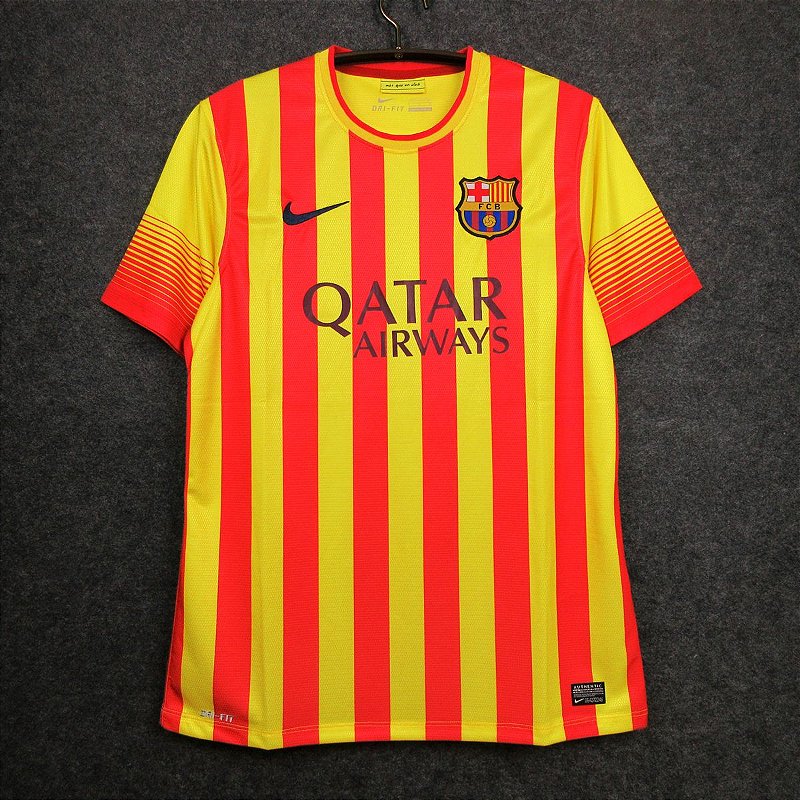 Camisa Barcelona 2013-2014 (Away-Uniforme 2) - ACERVO DAS CAMISAS