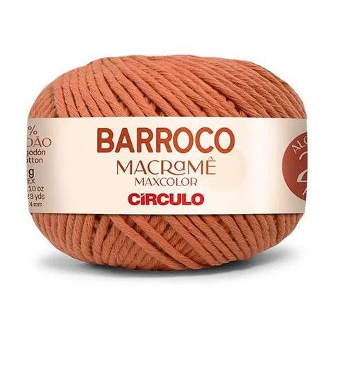 BARROCO MACRAMÊ MAXCOLOR 24 FIOS COR 7207 ÂMBAR 400 GR - Viva Art