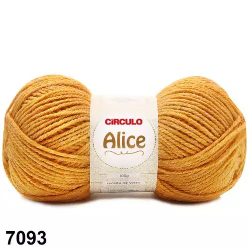 LA ALICE CIRCULO COR 7093 MOSTARDA 100G - Viva Art Armarinhos