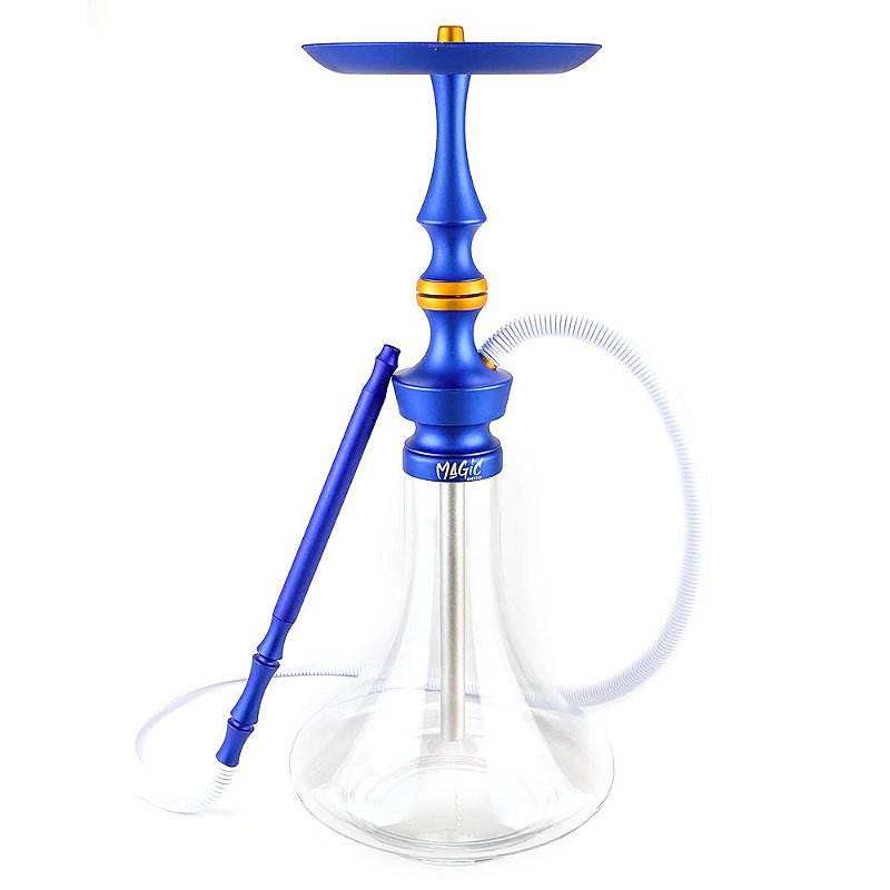 Narguile Magic Mezzo - Azul/Liso - Zagabria Hookah - Narguile