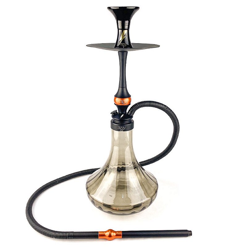 Narguile Ziggy Flash - Black Orange - Zagabria Hookah - Narguile