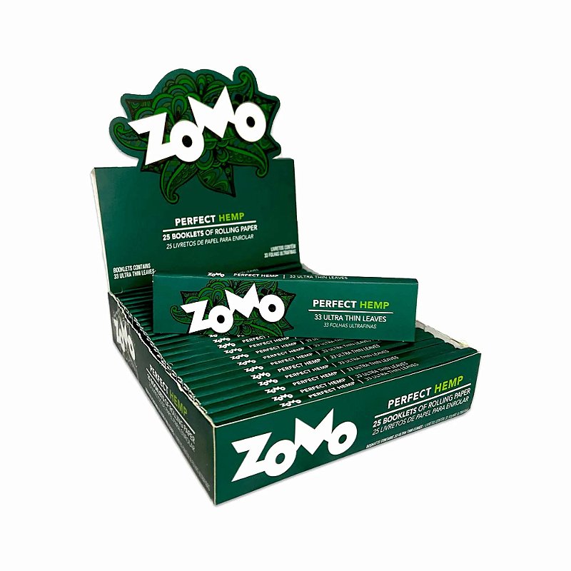 Seda Zomo Perfect Hemp (Caixa com 25 livretos de 33 folhas