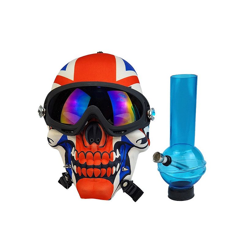 Bong De Acrílico Mascara - Modelo 3 - Zagabria Hookah - Narguile