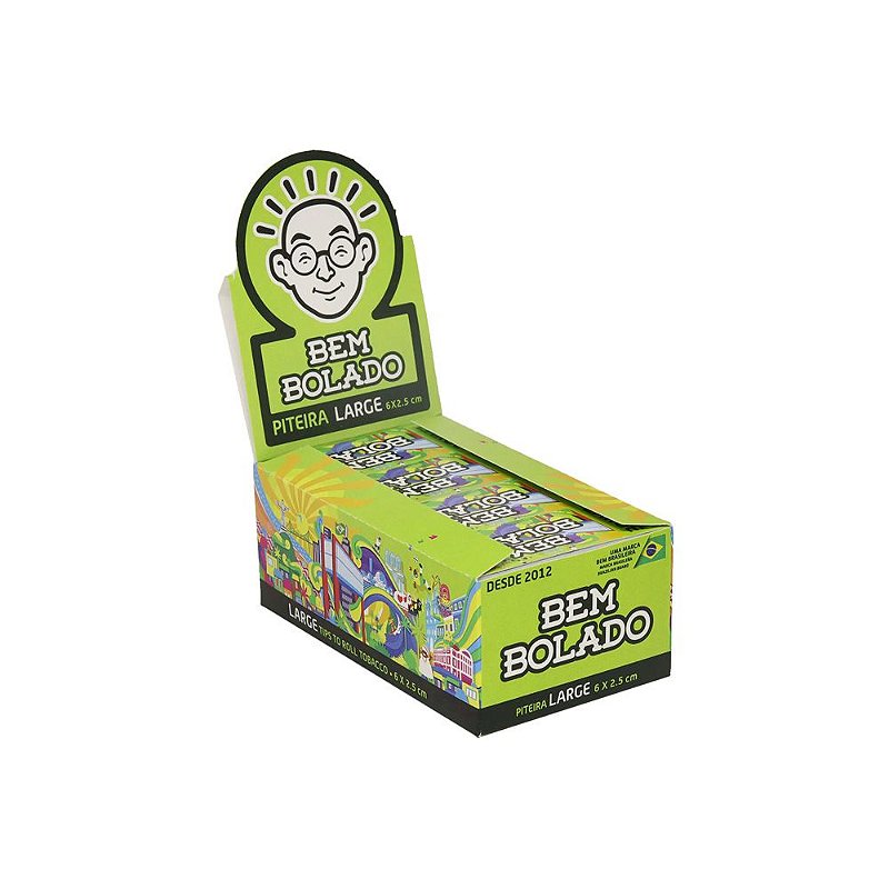 Bloco De Piteira Bem Bolado Pop Large Verde 6x2,5cm (24 Livretos C