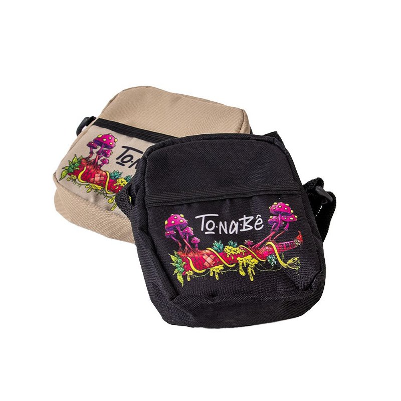 Shoulder Bag P Preto - Cogumelos - Zagabria Hookah - Narguile