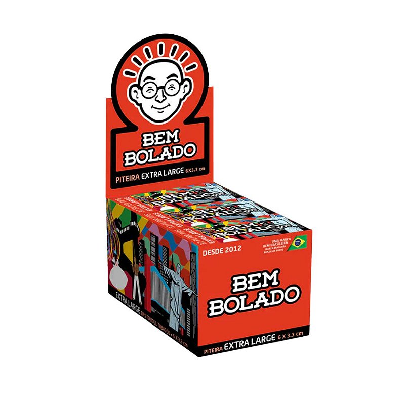 Bloco De Piteira Bem Bolado Extra Large Vermelha (24 Livretos C/32