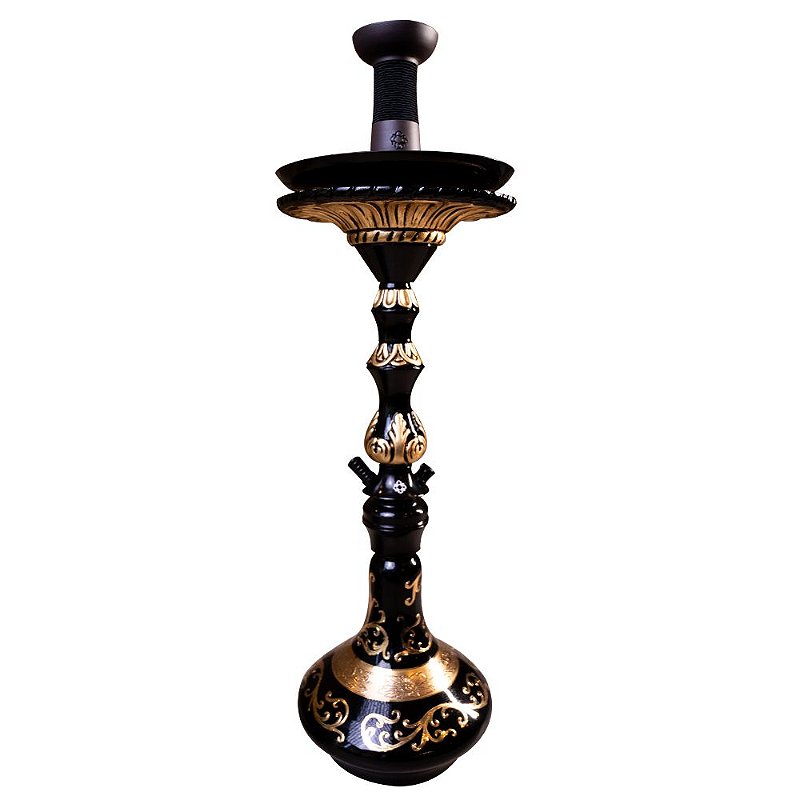 Narguile Completo Amazon Future Serie Ouro Bohemian - All Black