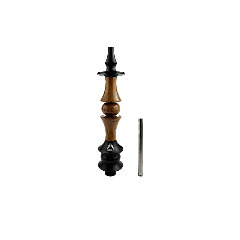 Stem Narguile Marajah Hookah Umbrella Médio Preto/Natural