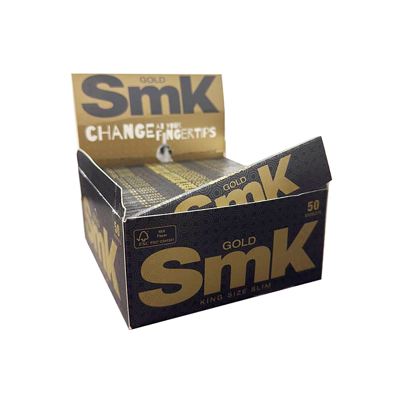 Seda Smoking SMK Gold King Size Original (Caixa com 50 livretos de