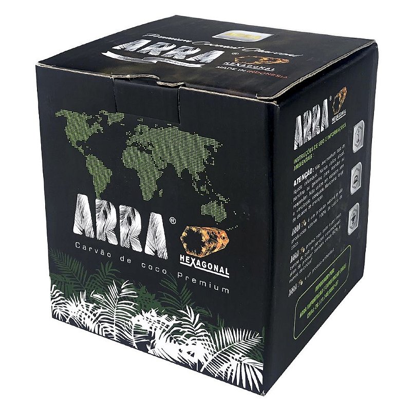 Rascalz CASH CROP レアアングラ Carvão Arra Hexagonal 1kg - Zagabria Hookah - Narguile, Arguile