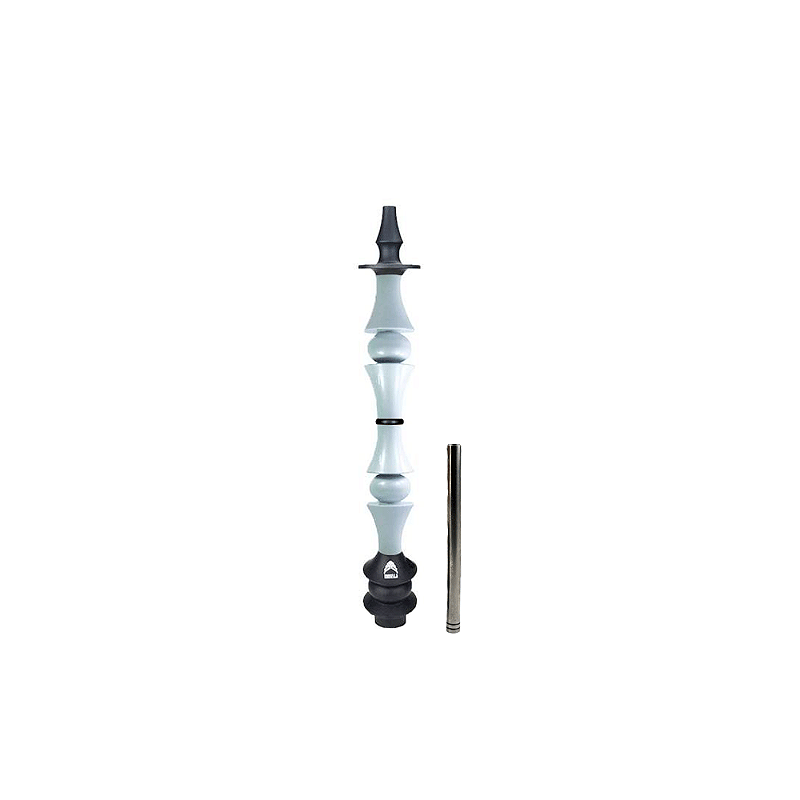 Stem Narguile Marajah Hookah Umbrella Grande Preto/Branco Fusion