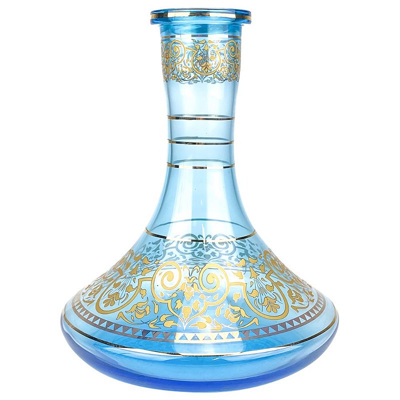 Vaso MD Hookah Curve 26CM - Azul Claro - Zagabria Hookah