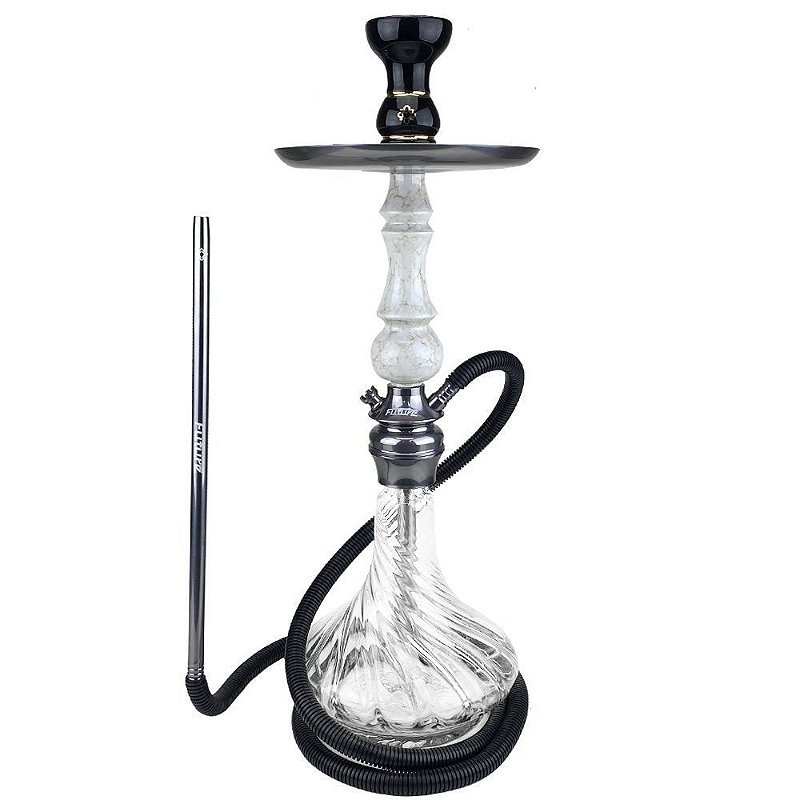 Narguile Amazon Hookah Future - Titanium/Boticino/ Twist Clear