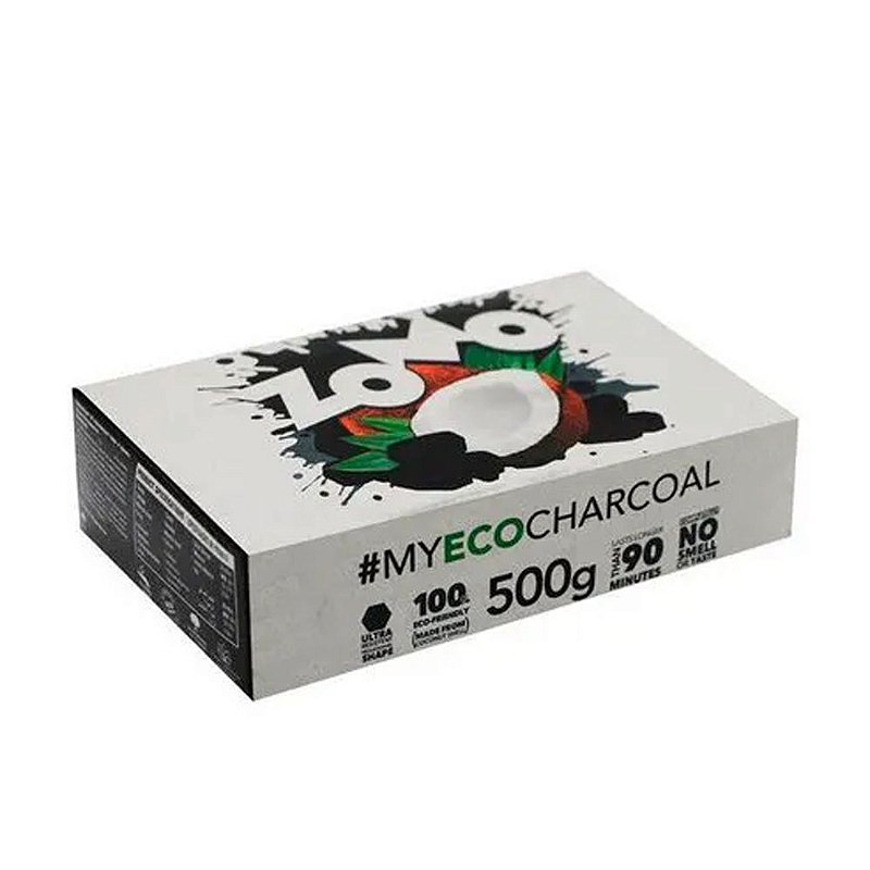Carvão Coco Zomo 500g - Zagabria Hookah - Narguile, Arguile