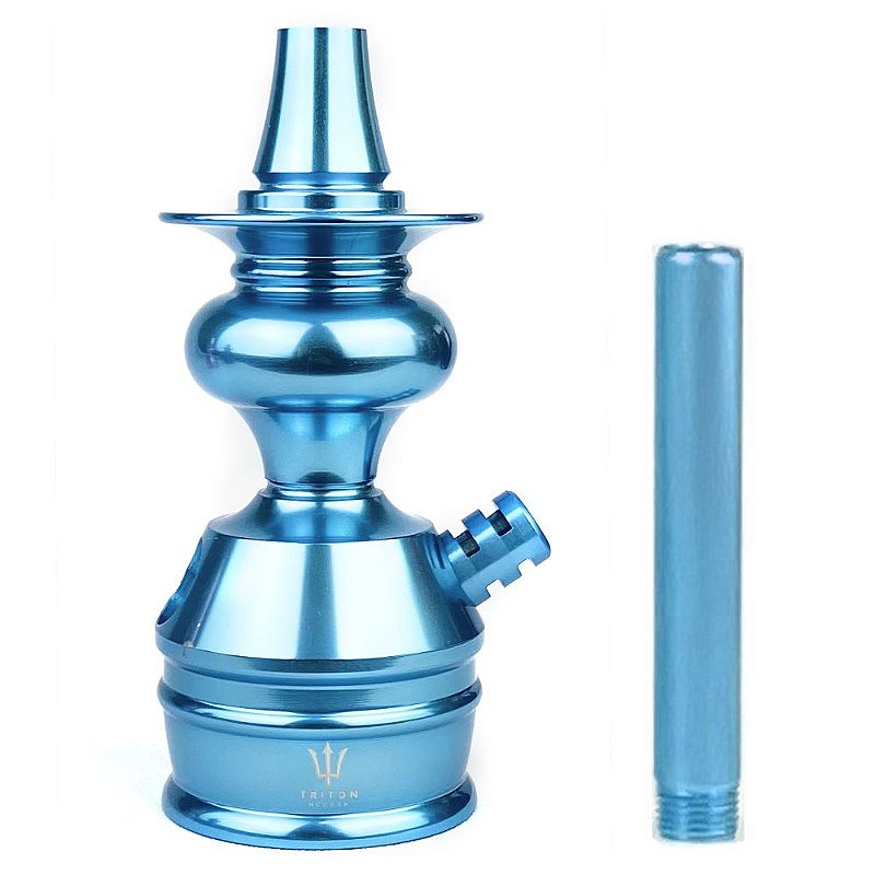 Stem Narguile Triton Zip - Azul Claro - Zagabria Hookah - Narguile